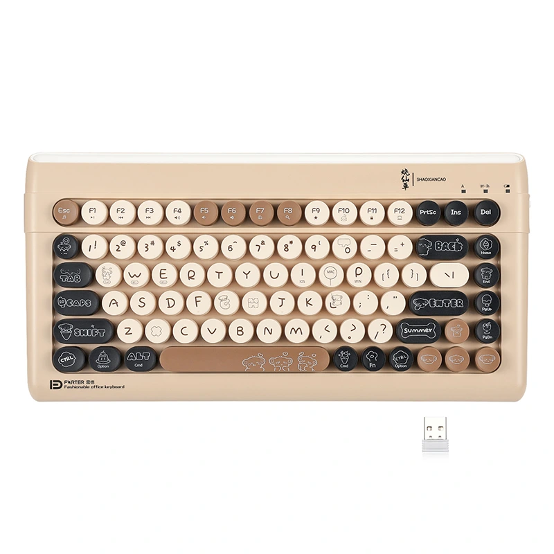 84 Claves Wireless Bluetooth Cantiones 2.4GHz Typewriter